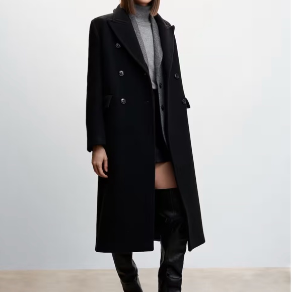 Mango Jackets & Blazers - NEW with Tags Mango Double Breasted Wool Blend Coat